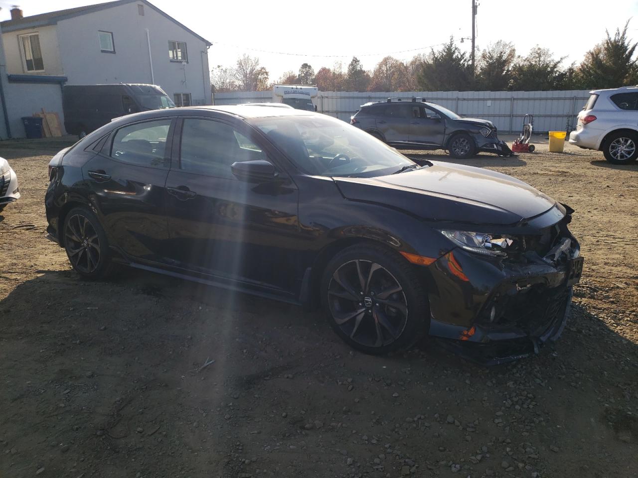 2019 Honda Civic VIN SHHFK7H40KU422342 Copart auction photo, front end damage thumbnail 4