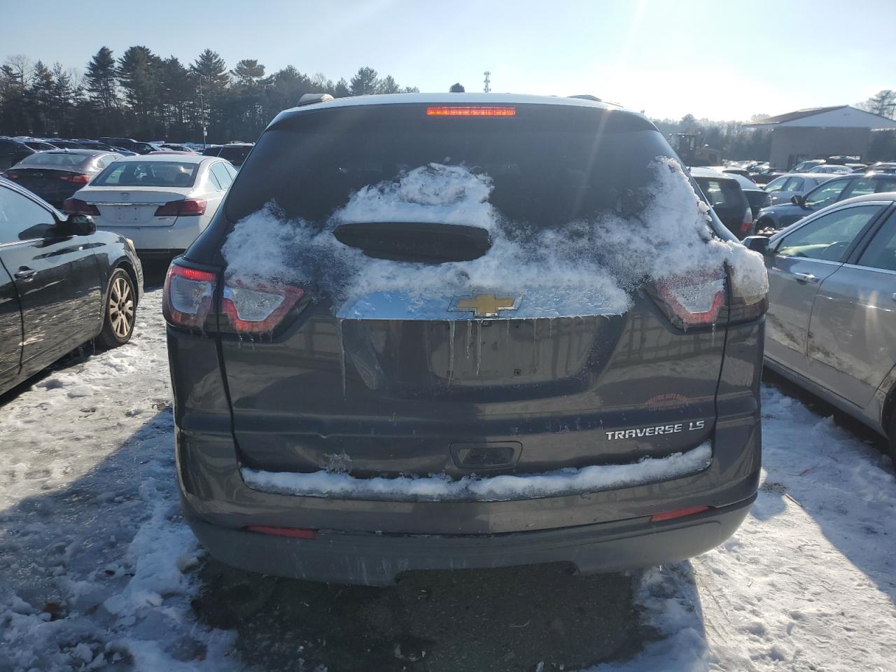 2013 Chevrolet Traverse VIN 1GNKRFED1DJ203600 Copart auction photo, front end damage thumbnail 6