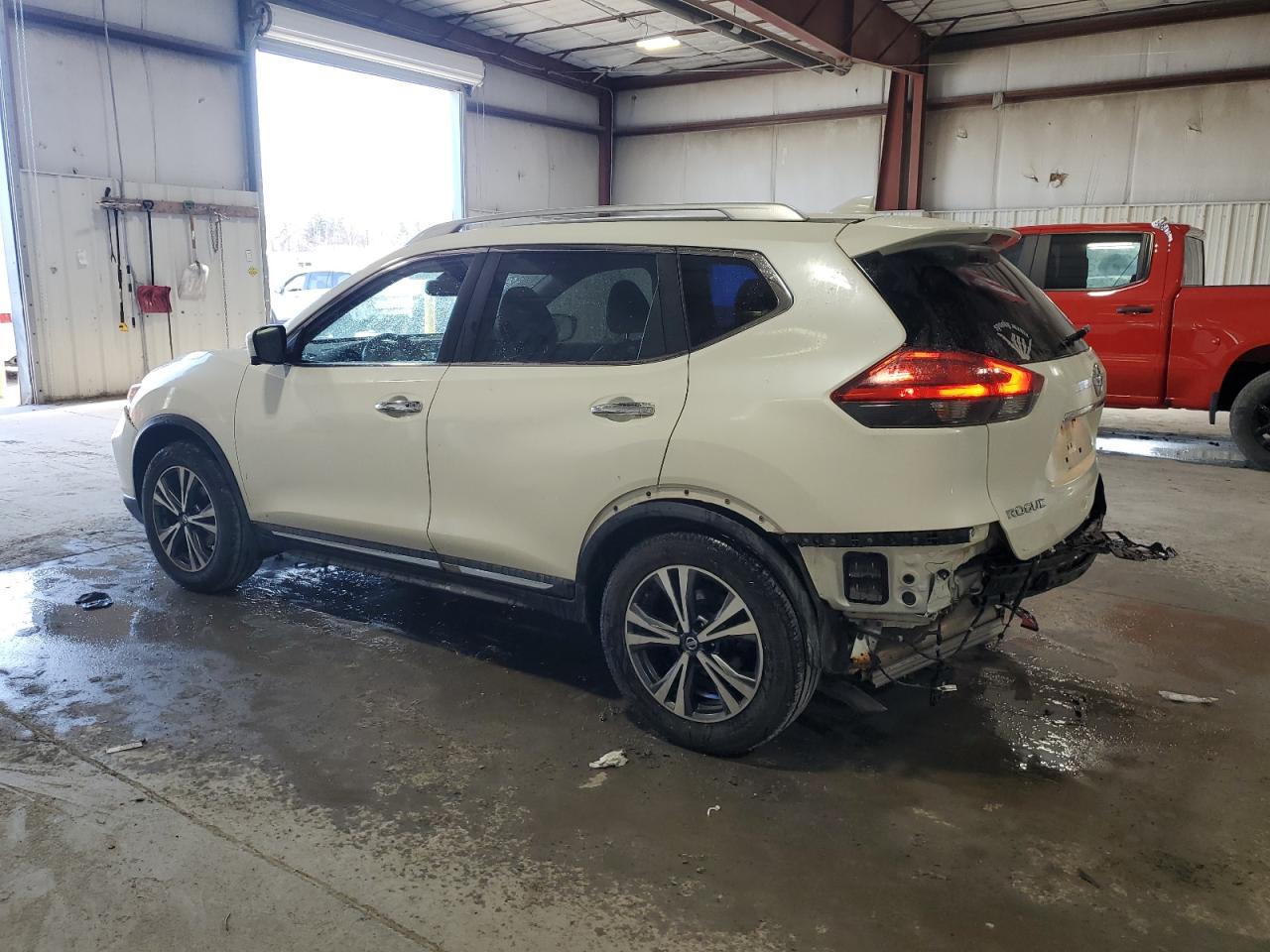 2017 Nissan Rogue VIN JN8AT2MV9HW253506 Copart auction photo, rear end damage thumbnail 2