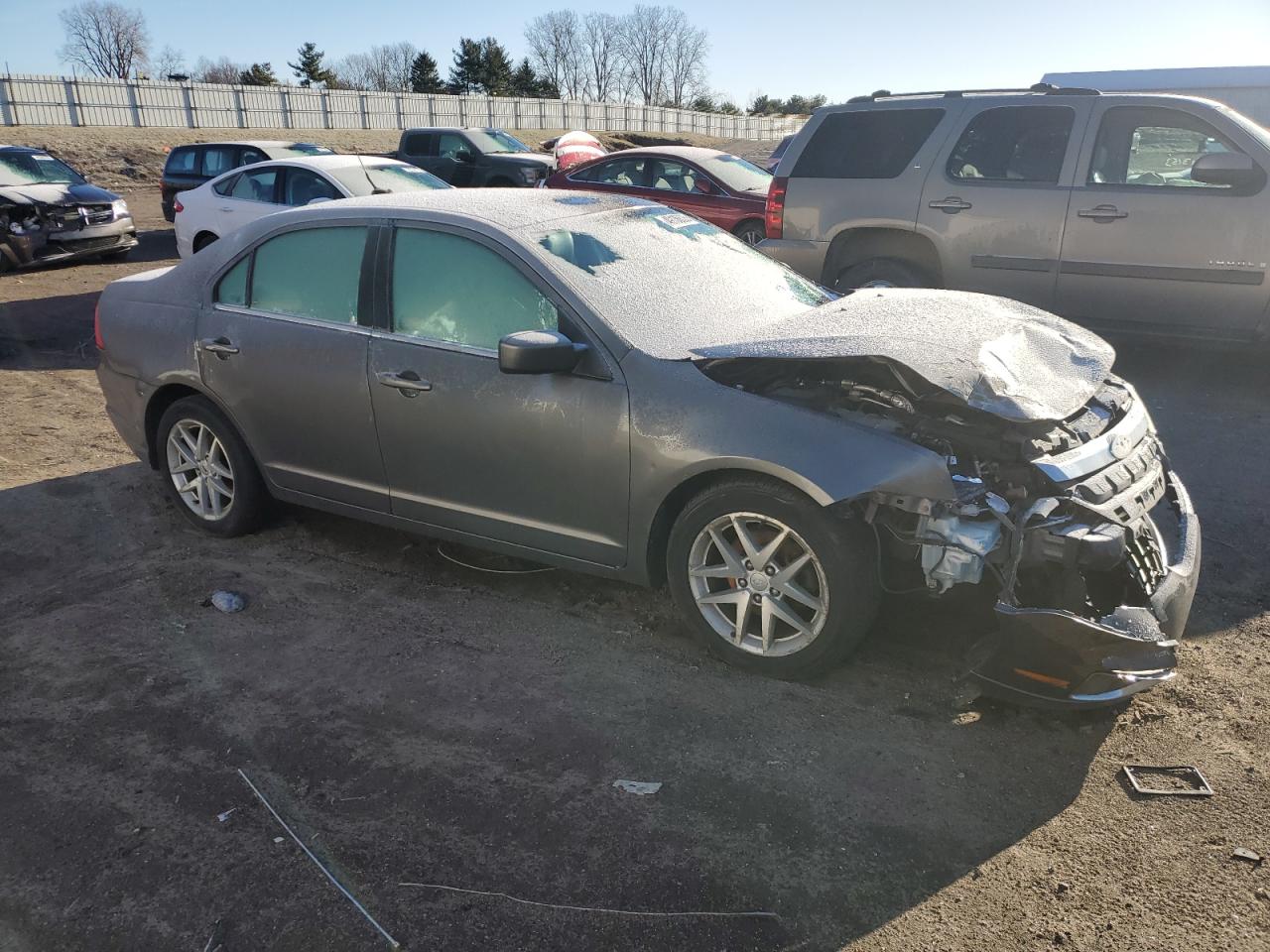 2012 Ford Fusion VIN 3FAHP0JG3CR381122 Copart auction photo, front end damage thumbnail 4