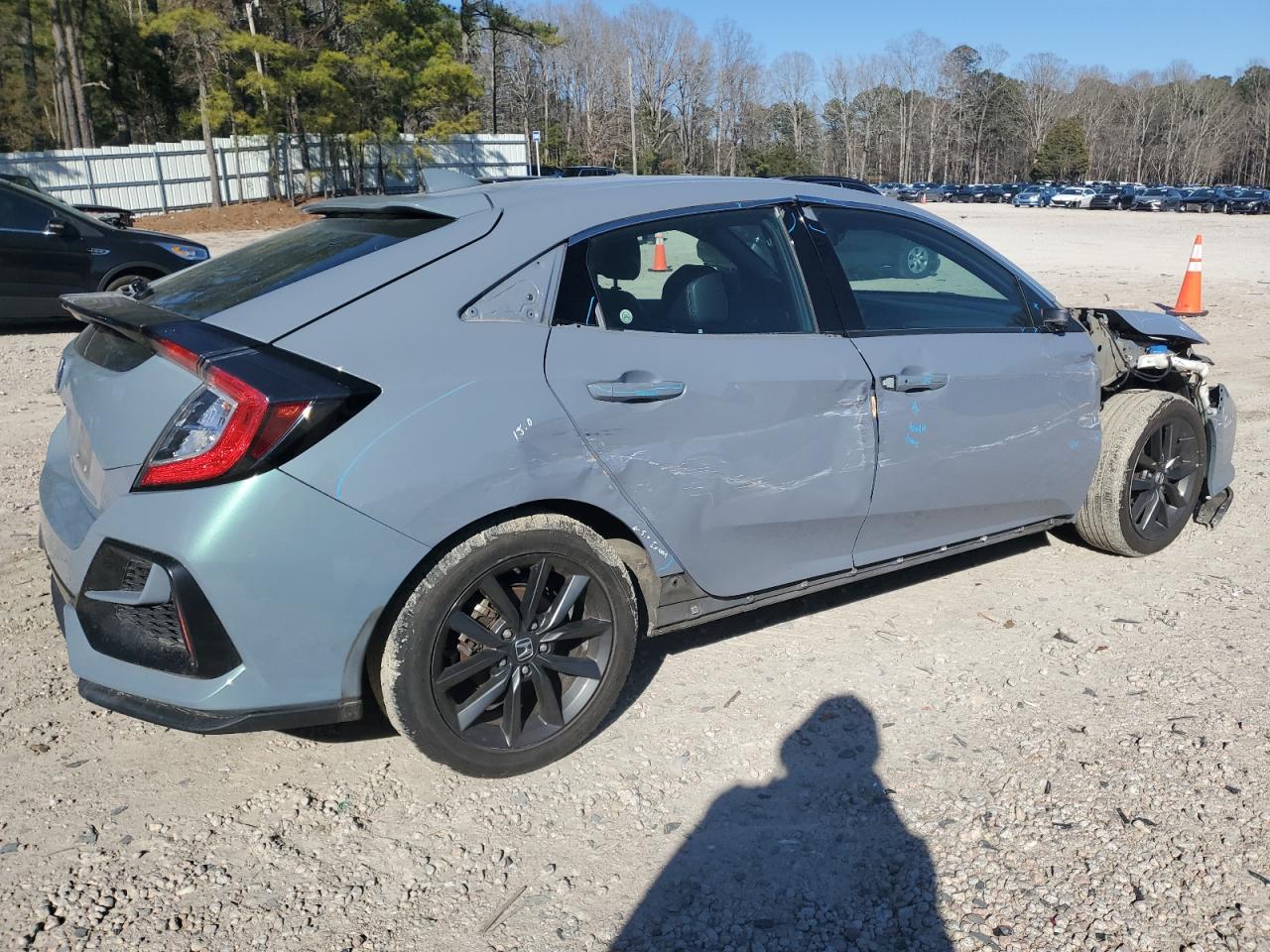 2020 Honda Civic VIN SHHFK7H89LU216506 Copart auction photo, side / front end damage thumbnail 3