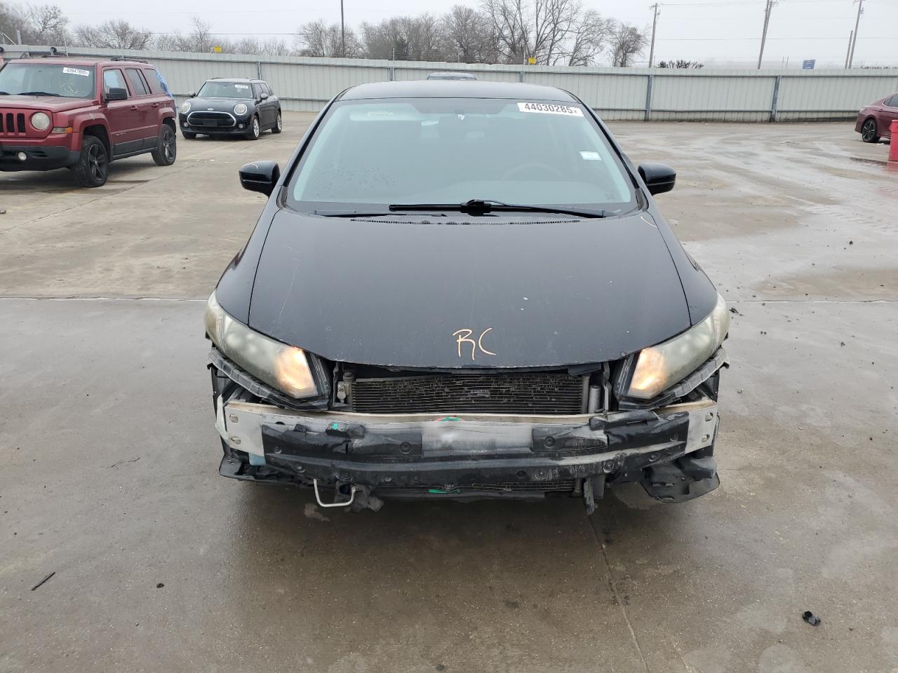 2014 Honda Civic VIN 2HGFB2F57EH504200 Copart auction photo, front end / hail damage thumbnail 5