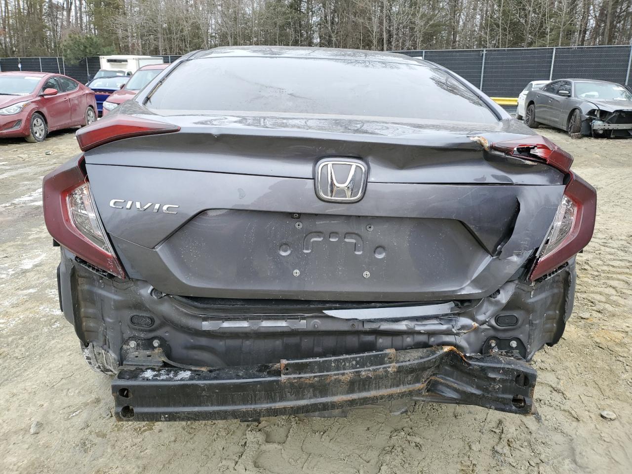 2019 Honda Civic VIN 2HGFC2F68KH548269 Copart auction photo, all over damage thumbnail 6