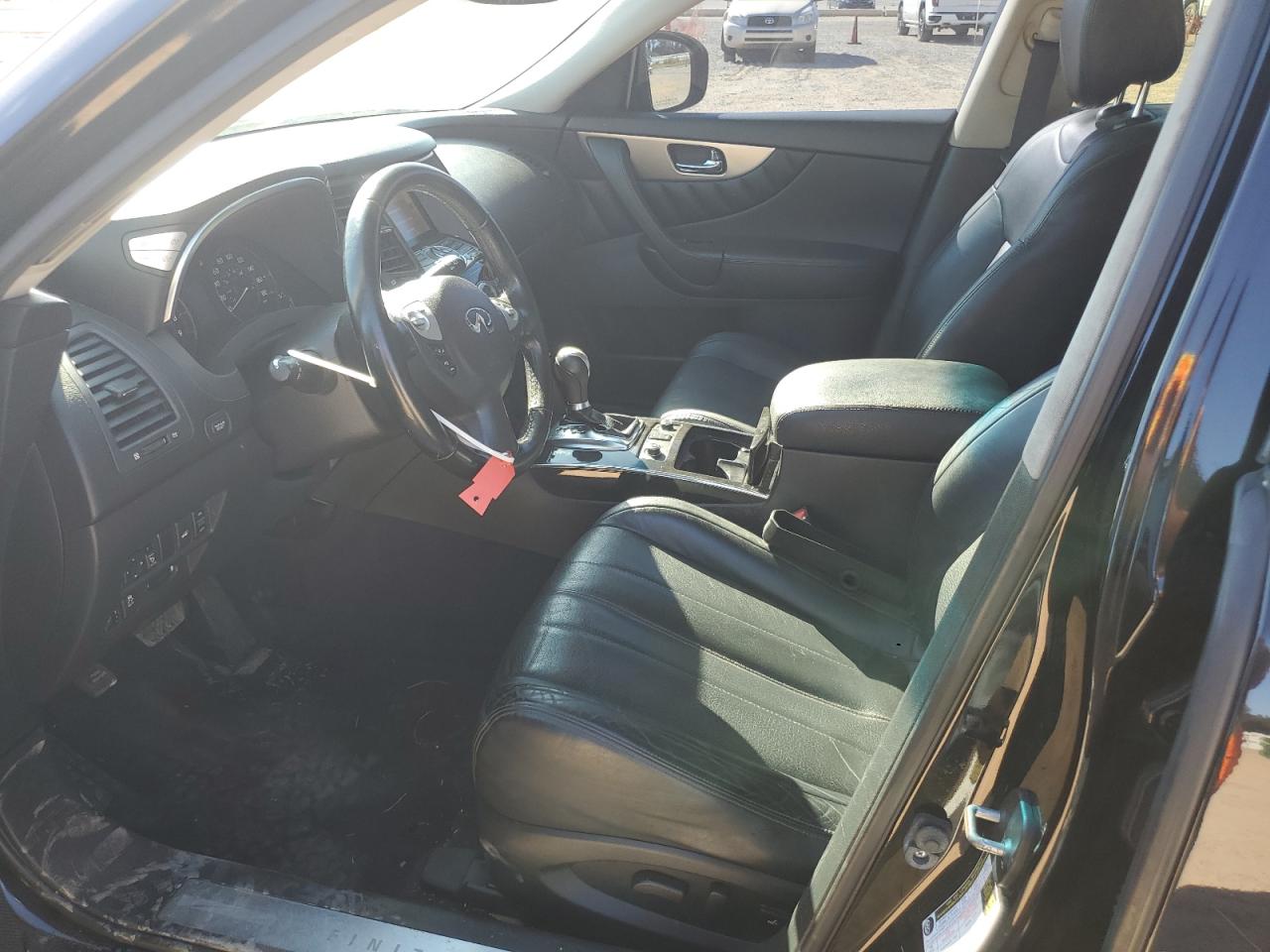 2016 Infiniti QX70 VIN JN8CS1MUXGM671032 Copart auction photo, front end / side damage thumbnail 7