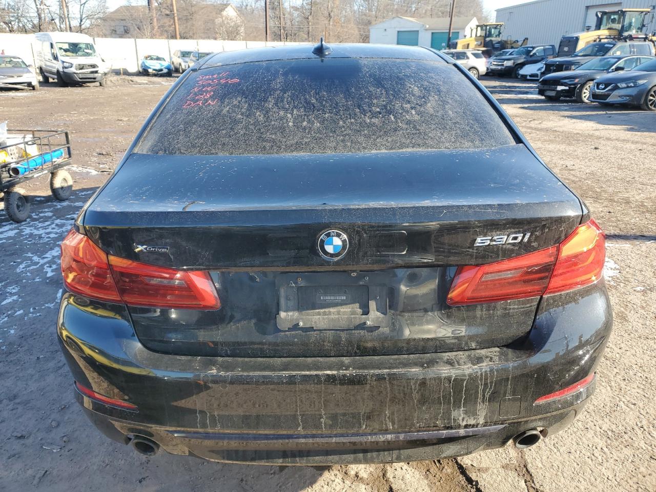2019 BMW 5er VIN WBAJA7C53KG909696 Copart auction photo, side / front end damage thumbnail 6
