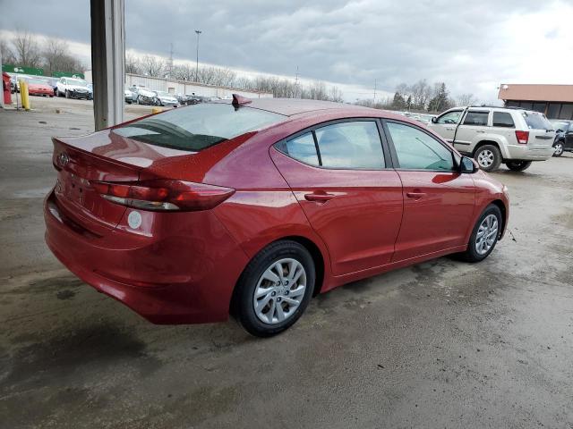2017 Hyundai Elantra VIN KMHD74LF2HU136201 Copart auction photo, side / front end damage thumbnail 3
