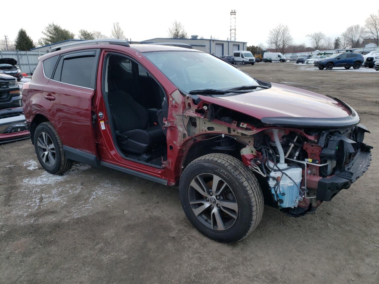 2018 Toyota RAV 4 VIN 2T3RFREV3JW799493 Copart auction photo, all over damage thumbnail 4