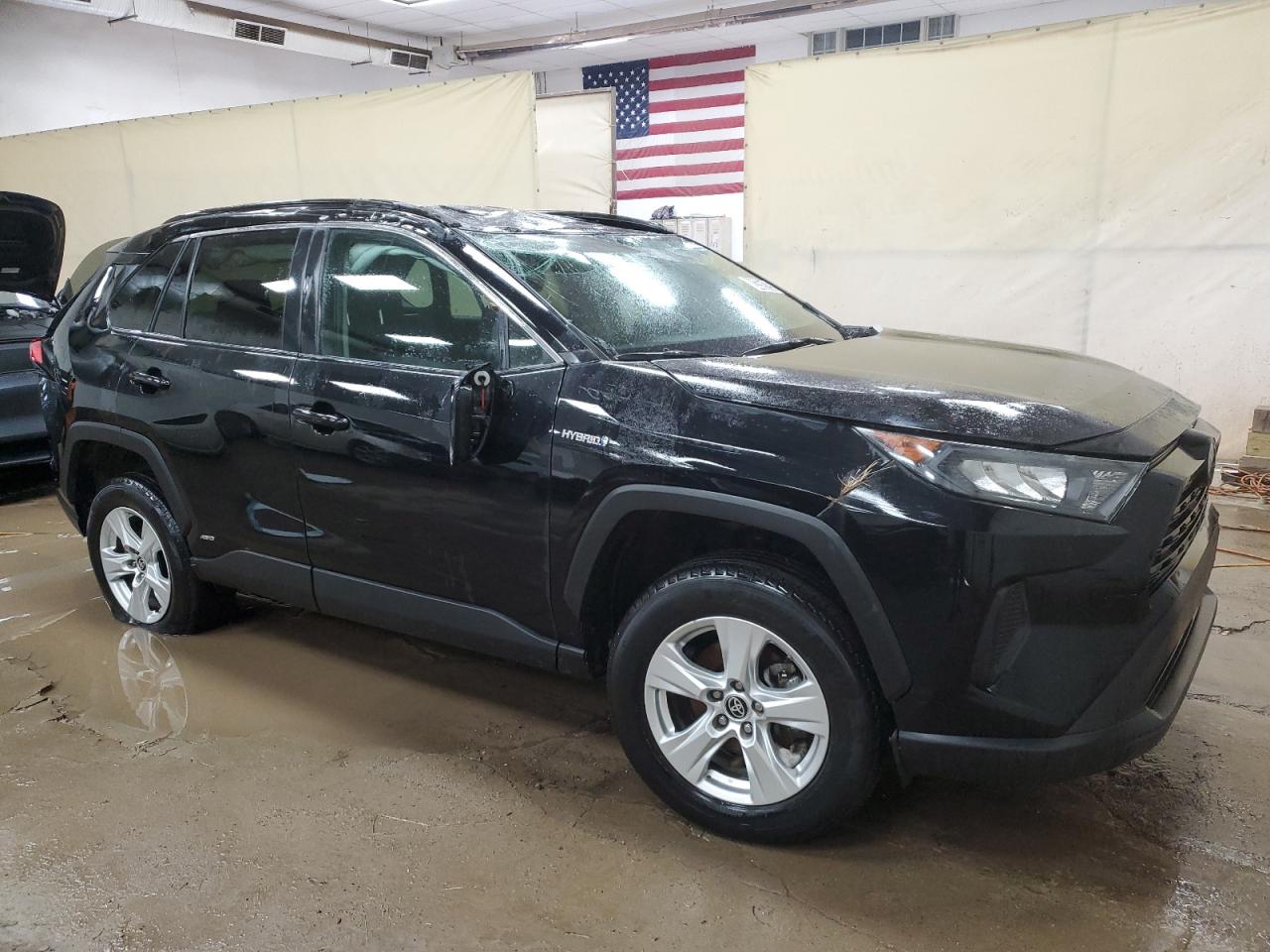 2021 Toyota RAV 4 VIN 4T3LWRFV9MU012376 Copart auction photo, rollover damage thumbnail 4