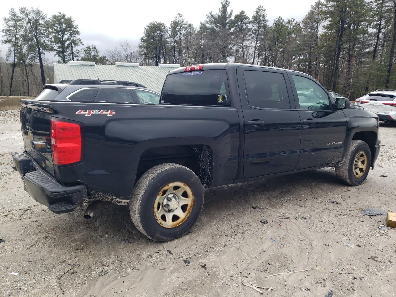 2014 Chevrolet Silverado VIN 3GCUKPEH5EG385609 Copart auction photo, side damage thumbnail 3