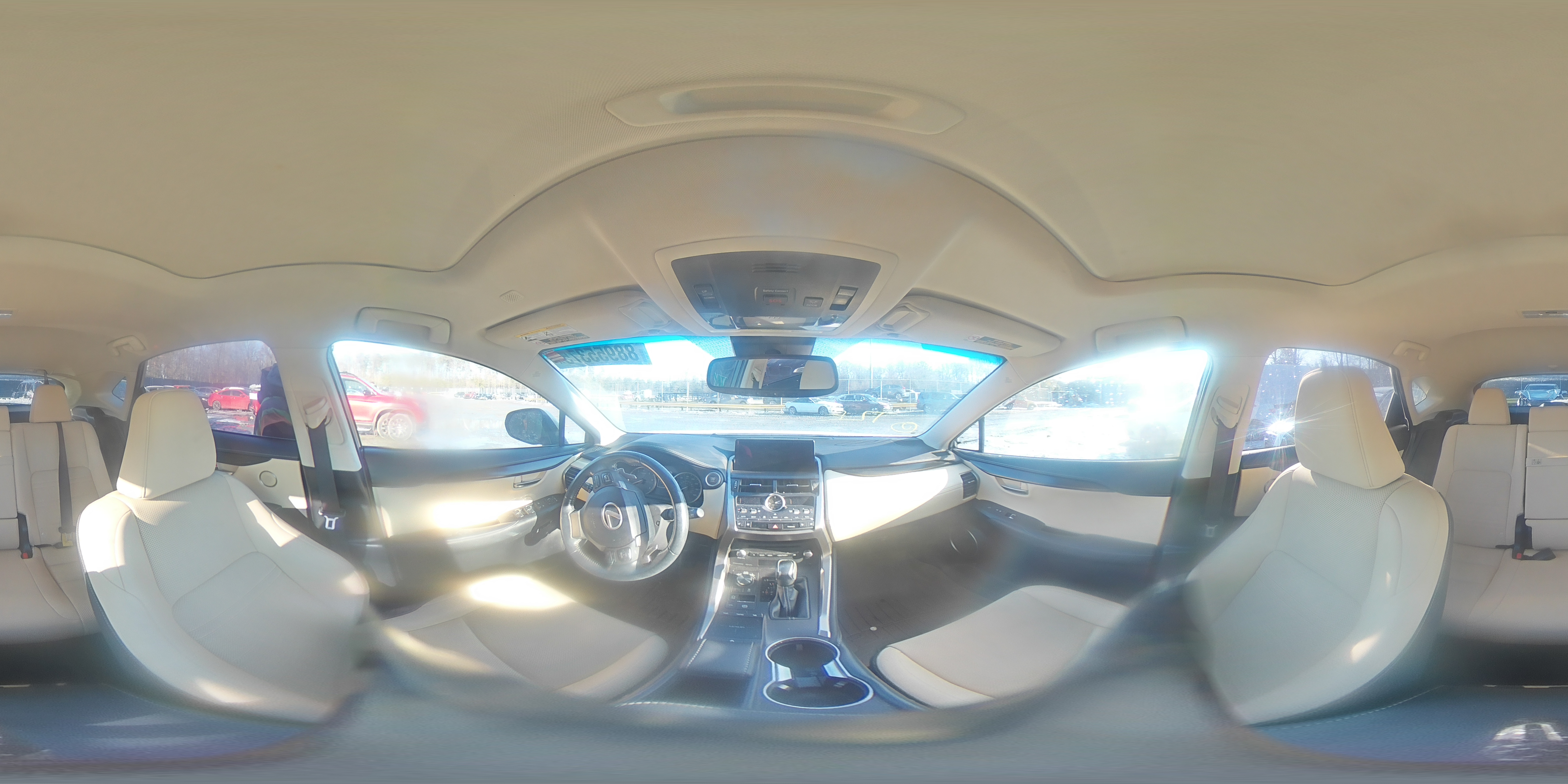 2019 Lexus NX VIN JTJYARBZ6K2135391 Copart auction photo, side / front end damage thumbnail 14