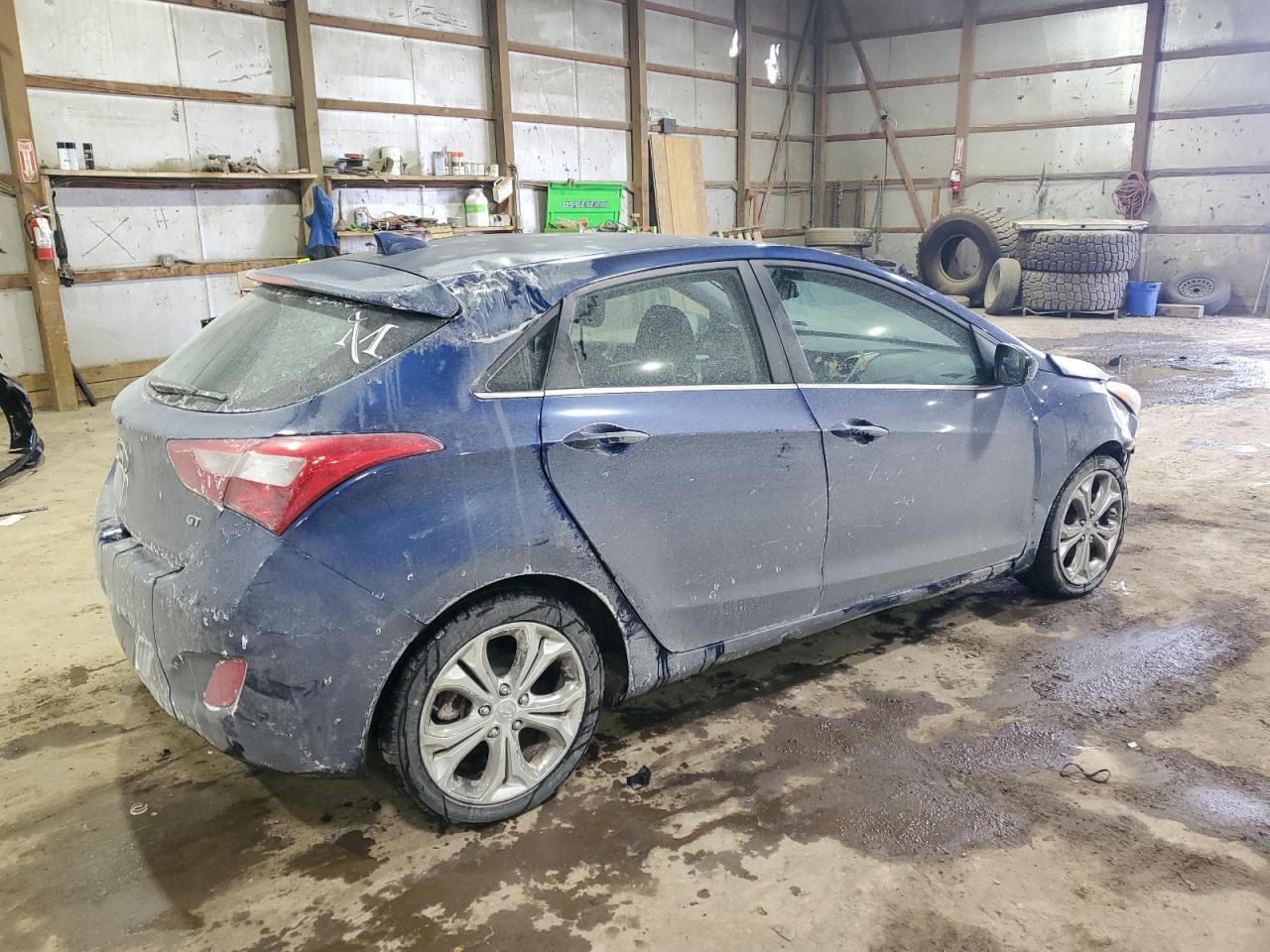 2013 Hyundai Elantra VIN KMHD35LE7DU090299 Copart auction photo, rollover damage thumbnail 3