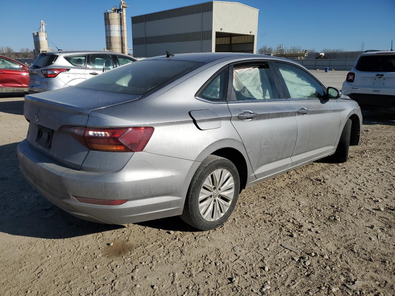 2019 Volkswagen Jetta VIN 3VWCB7BU8KM198145 Copart auction photo, side damage thumbnail 3