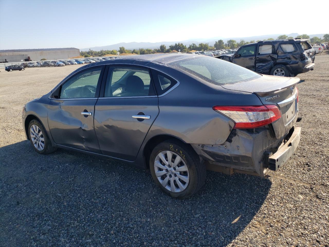 2015 Nissan Sentra VIN 3N1AB7AP5FY232291 Copart auction photo, rollover damage thumbnail 2
