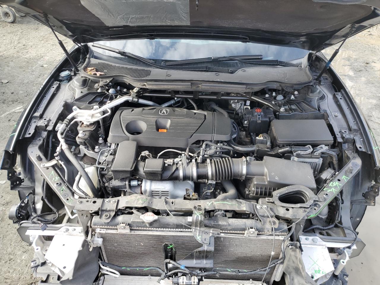 2021 Acura TLX VIN 19UUB5F42MA014759 Copart auction photo, rear end / front end damage thumbnail 11
