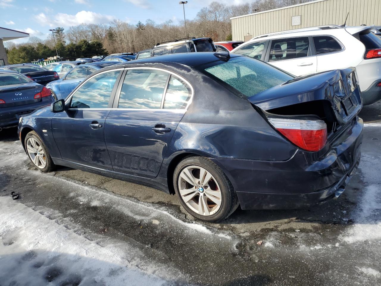 2010 BMW 5er VIN WBANV1C53AC445141 Copart auction photo, rear end / side damage thumbnail 2