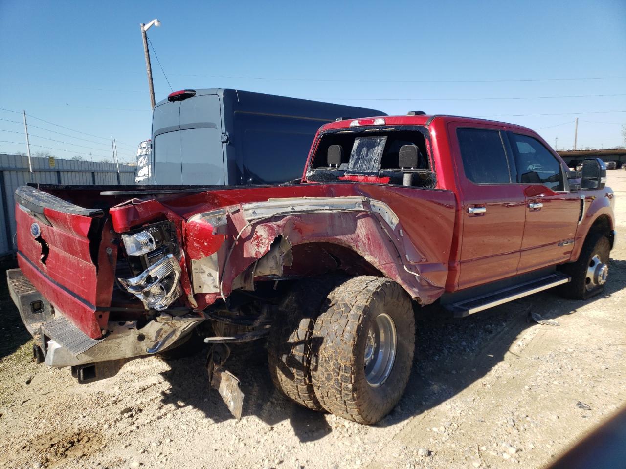 2022 Ford F350 VIN 1FT8W3DT6NEG32874 Copart auction photo, all over damage thumbnail 3