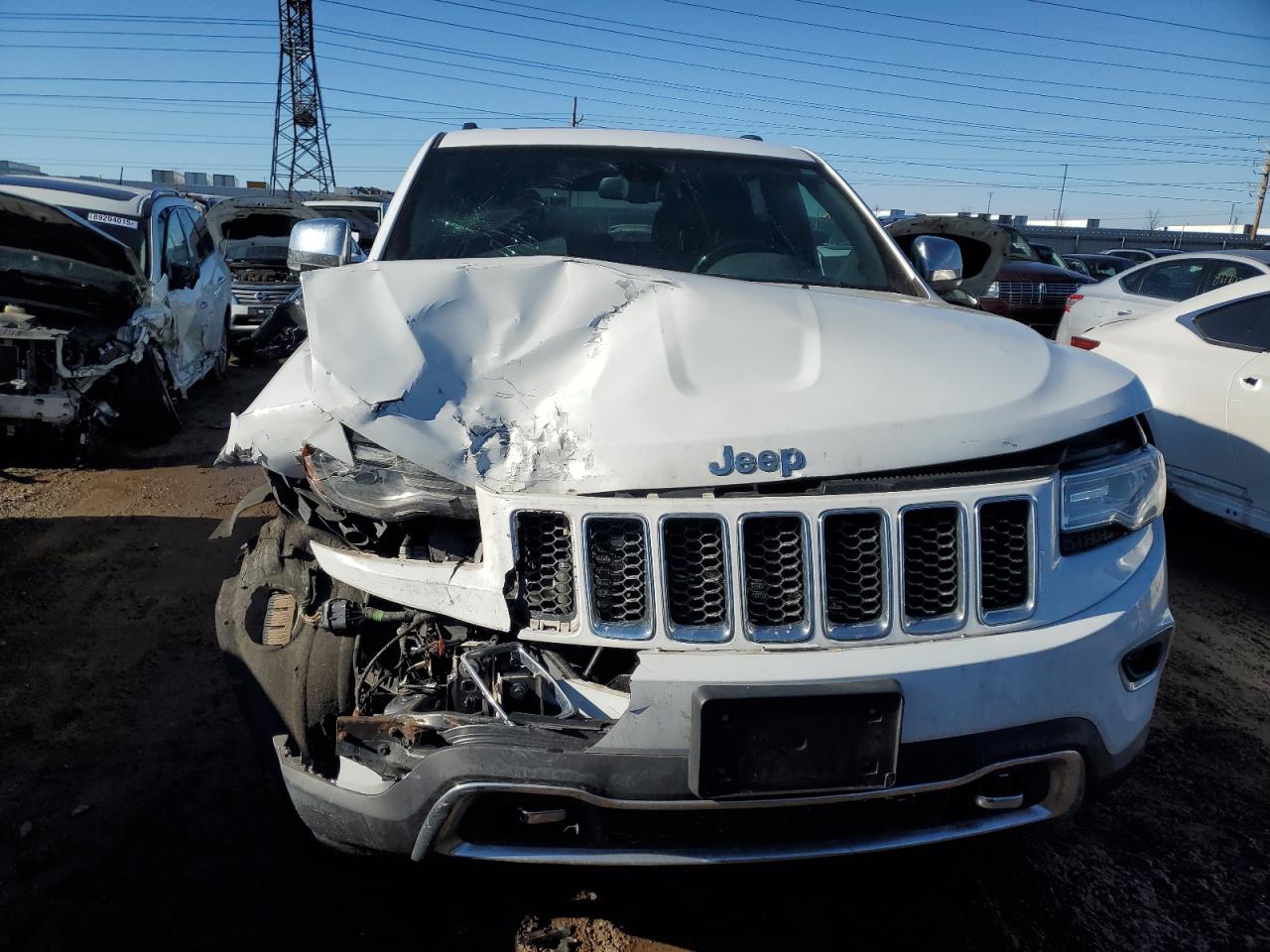 2015 Jeep Grand Cherokee VIN 1C4RJFCG3FC718679 Copart auction photo, front end damage thumbnail 5