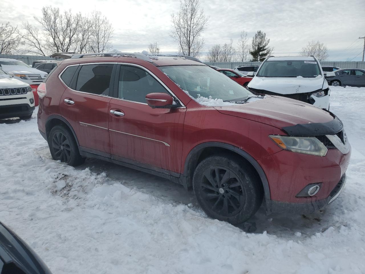 2015 Nissan Rogue VIN 5N1AT2MV3FC804454 Copart auction photo, side damage thumbnail 4