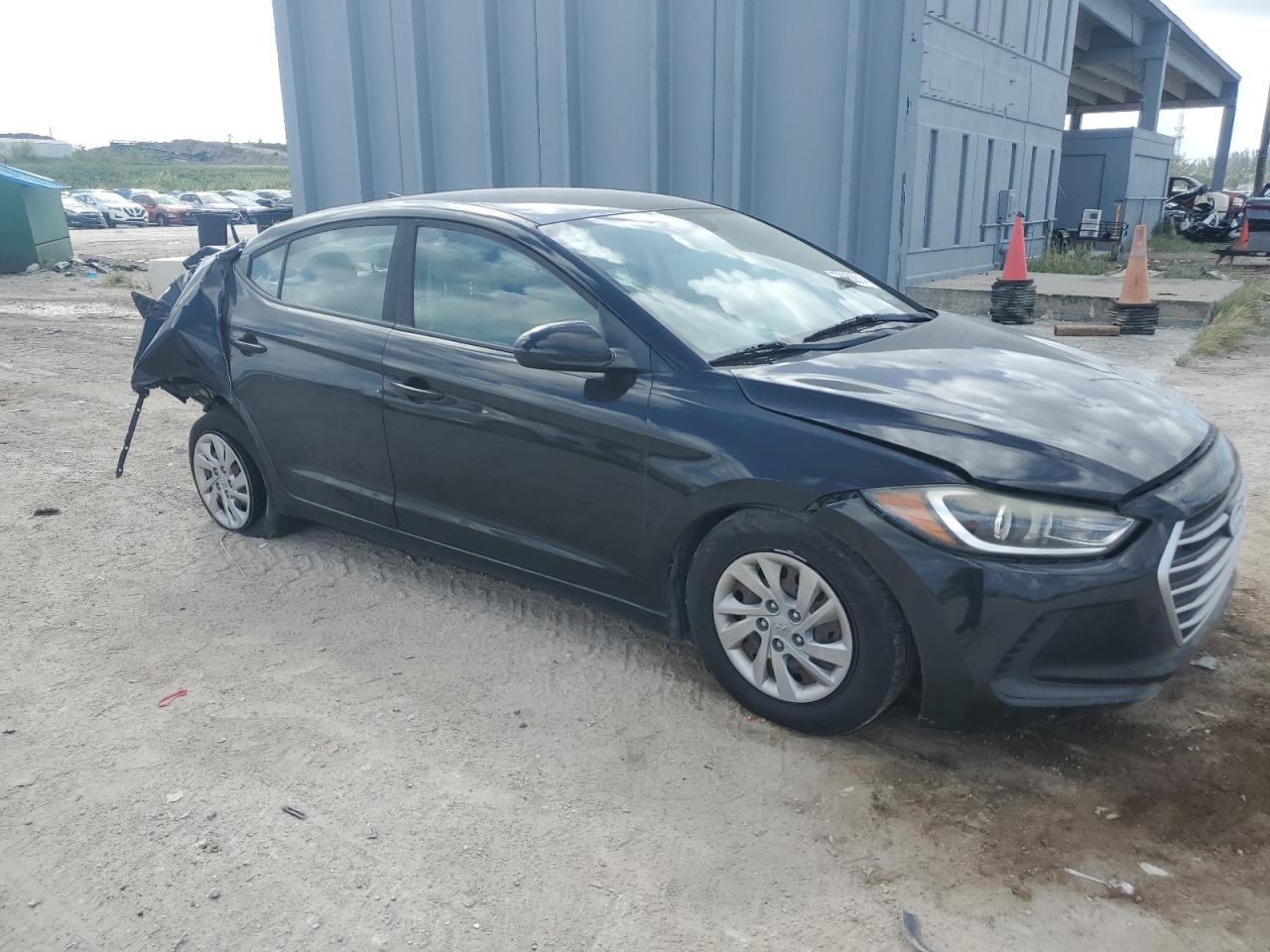 2017 Hyundai Elantra VIN KMHD74LF6HU090582 Copart auction photo, rear end / front end damage thumbnail 4