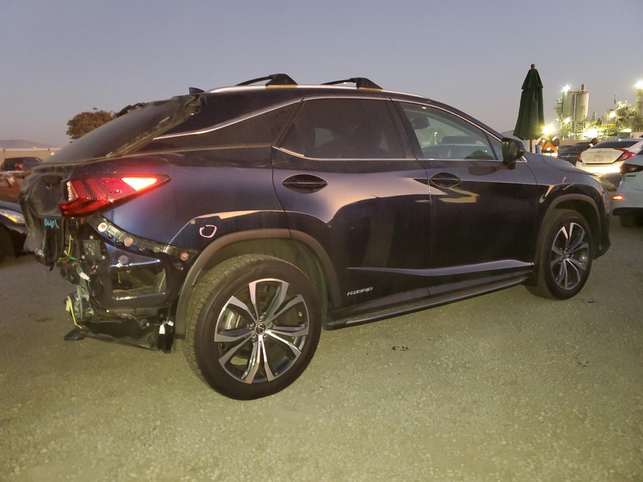 2022 Lexus RX VIN 2T2HGMDA7NC084691 Copart auction photo, rear end damage thumbnail 3