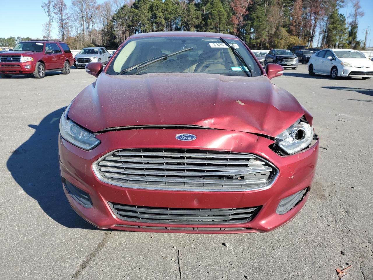 2014 Ford Fusion VIN 3FA6P0H71ER246415 Copart auction photo, front end / undercarriage damage thumbnail 5