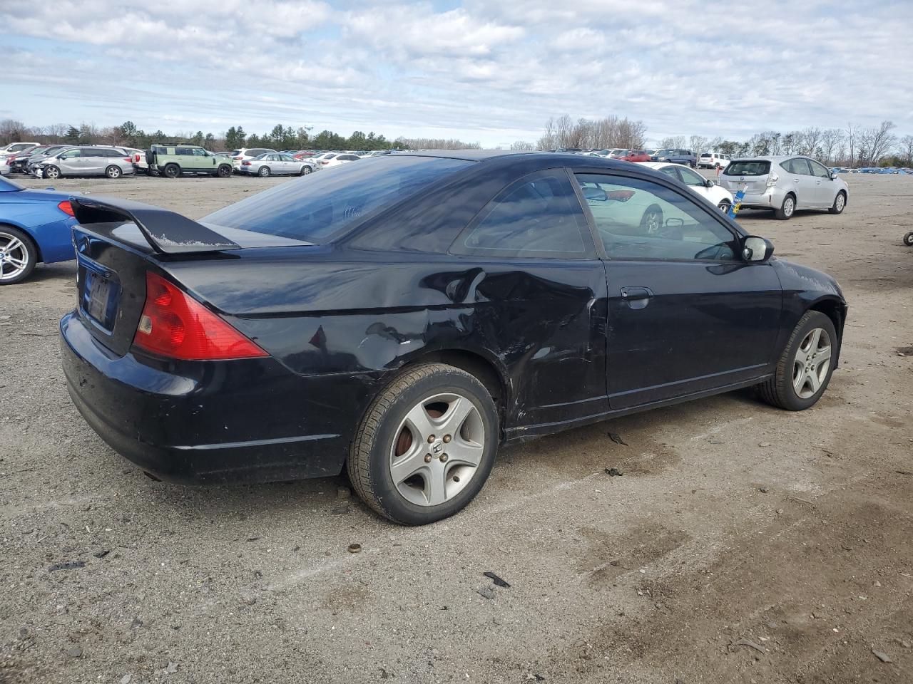 2003 Honda Civic VIN 1HGEM225X3L062878 Copart auction photo, front end / side damage thumbnail 3