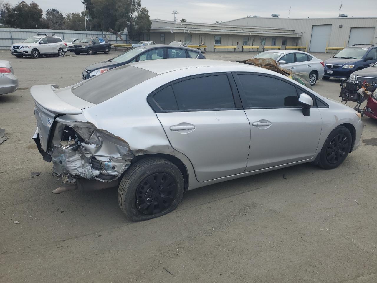 2012 Honda Civic VIN 19XFB2F52CE320225 Copart auction photo, rear end damage thumbnail 3
