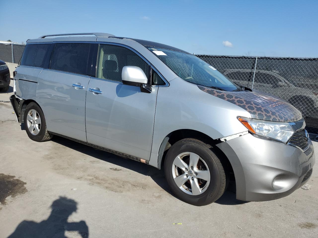 2016 Nissan Quest VIN JN8AE2KP0G9150860 Copart auction photo, rear end / front end damage thumbnail 4