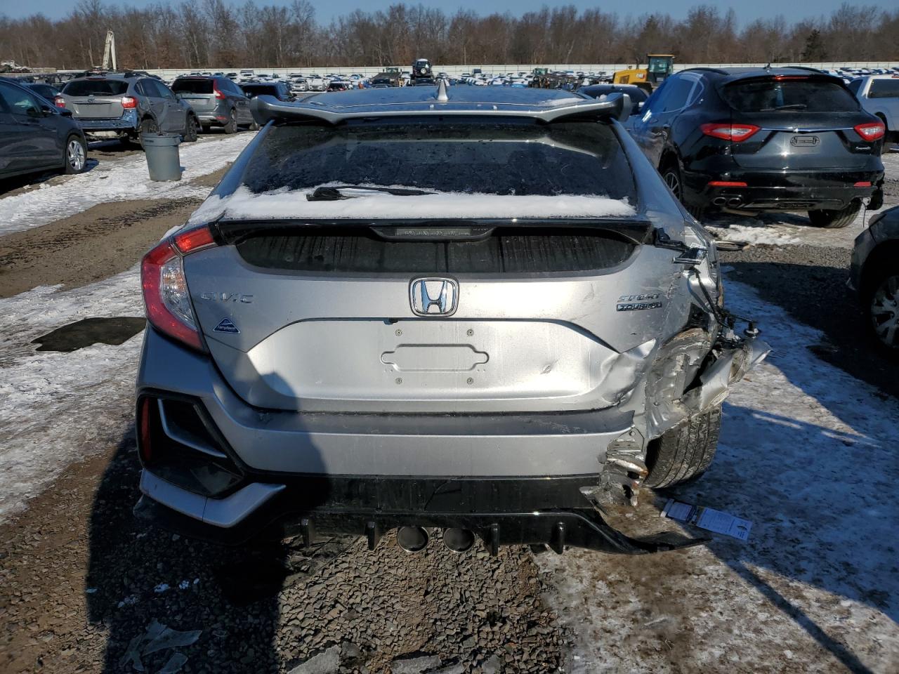 2021 Honda Civic VIN SHHFK7H98MU413158 Copart auction photo, rear end damage thumbnail 6