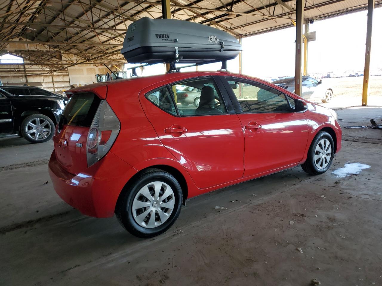 2014 Toyota Prius VIN JTDKDTB37E1565238 Copart auction photo, minor dent/scratches damage thumbnail 3