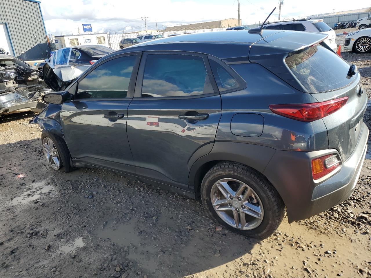 2019 Hyundai Kona VIN KM8K12AA9KU291050 Copart auction photo, front end damage thumbnail 2