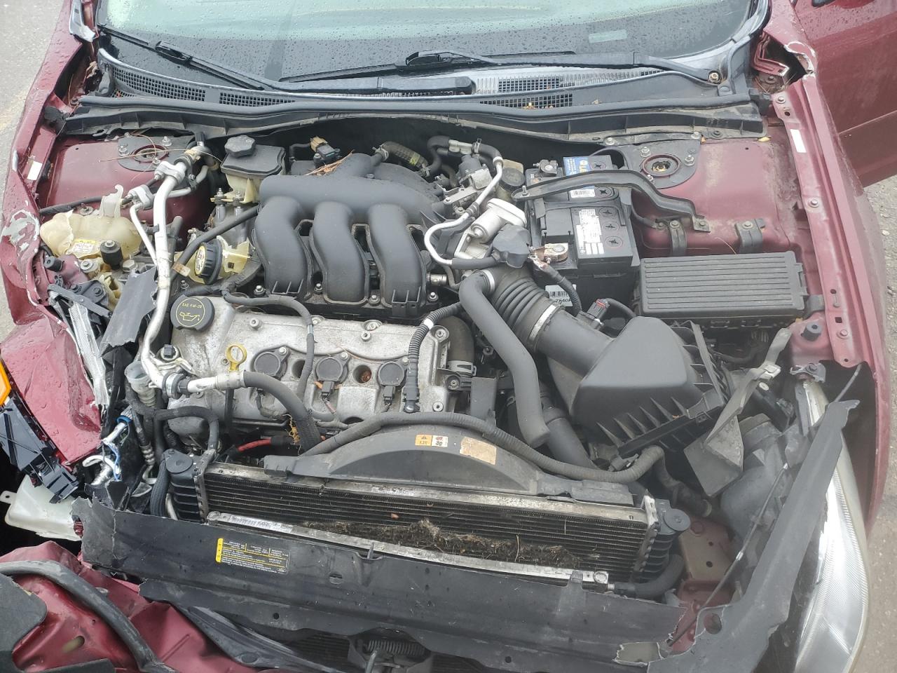 2006 Ford Fusion VIN 3FAFP07106R102384 Copart auction photo, front end / rear end damage thumbnail 12