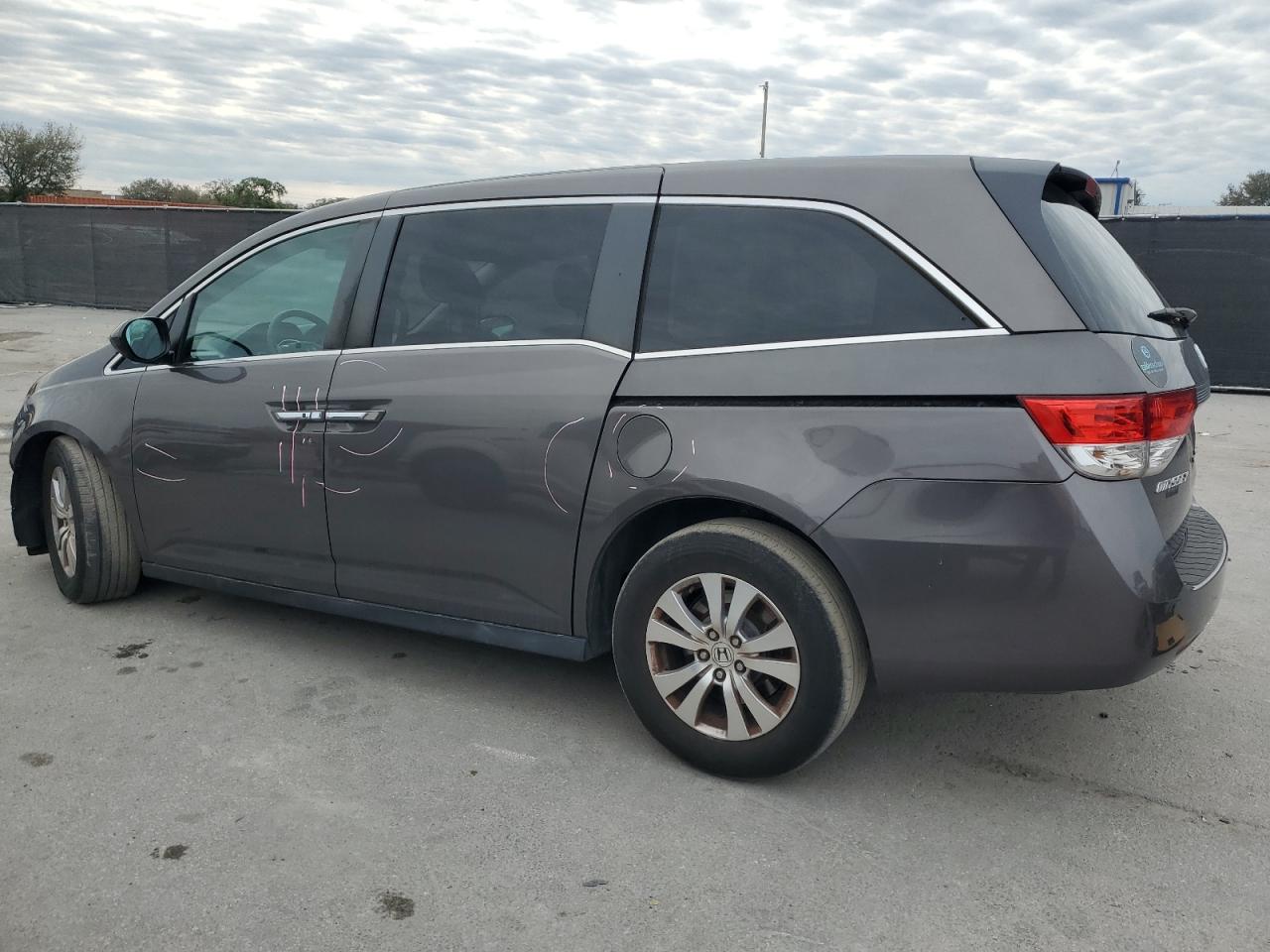 2016 Honda Odyssey VIN 5FNRL5H61GB156712 Copart auction photo, front end / side damage thumbnail 2