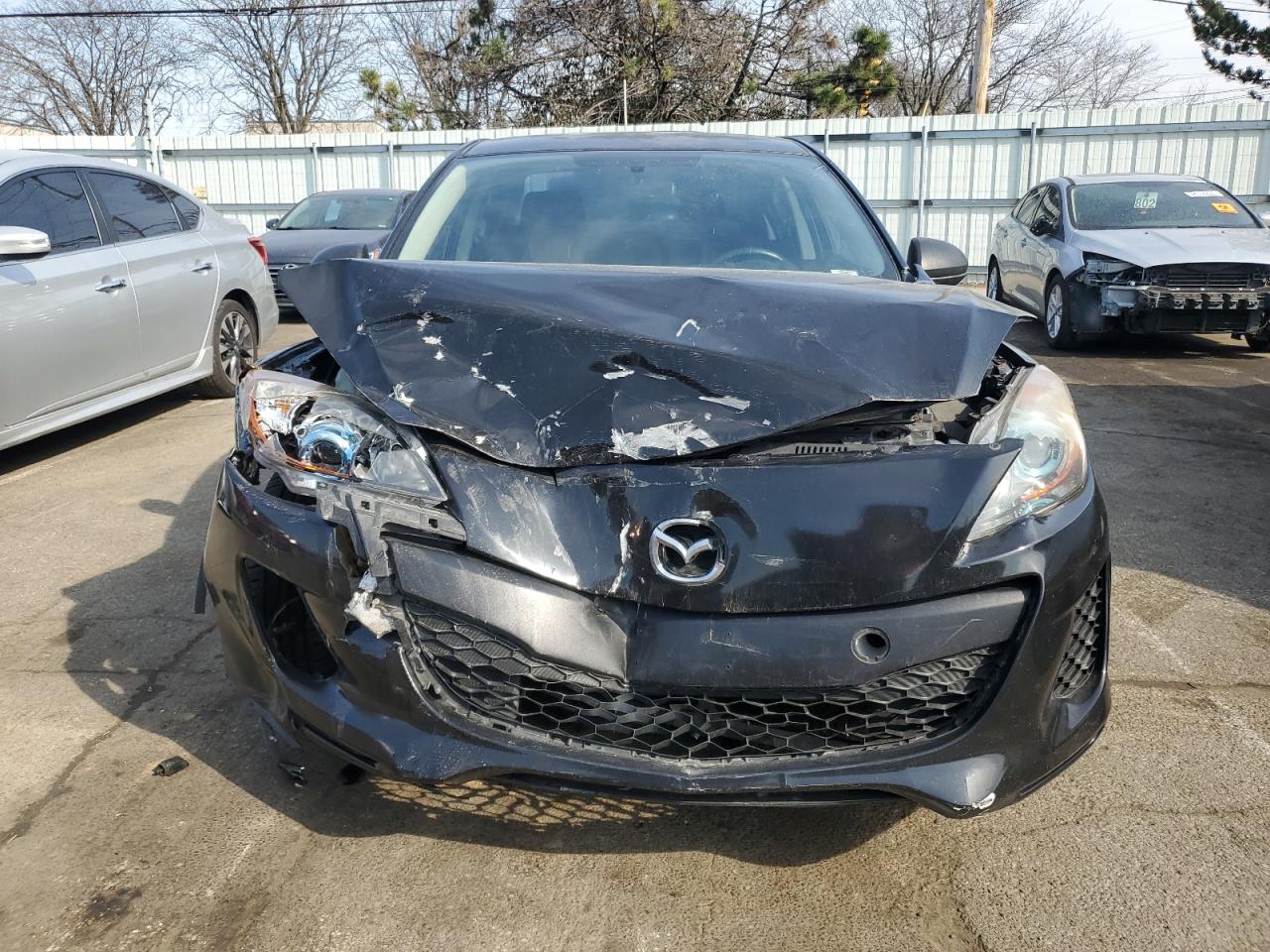 2012 Mazda 3 VIN JM1BL1V79C1575014 Copart auction photo, front end / side damage thumbnail 5