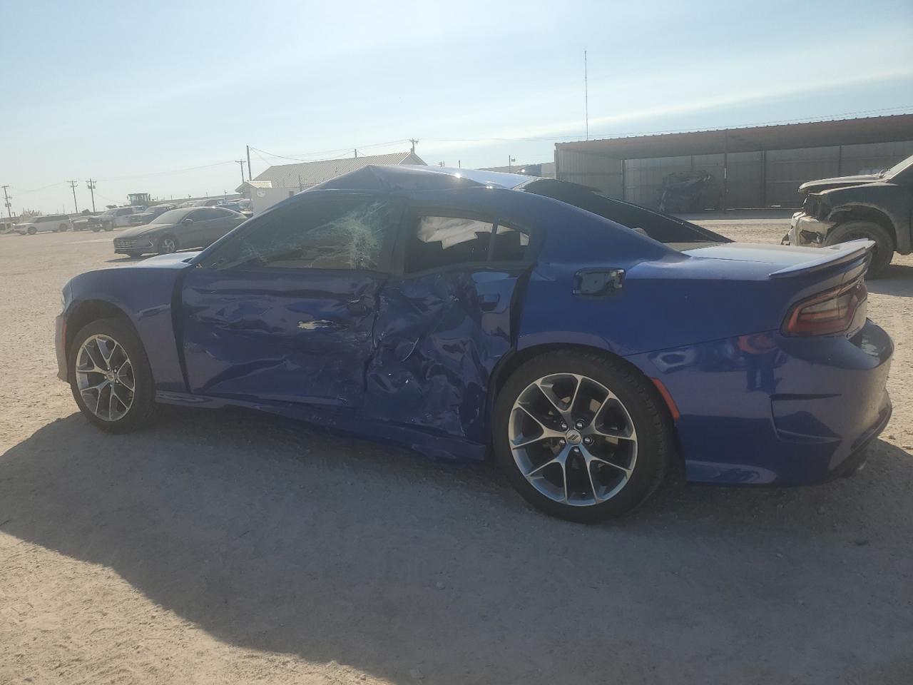 2020 Dodge Charger VIN 2C3CDXHG1LH212390 Copart auction photo, side damage thumbnail 2