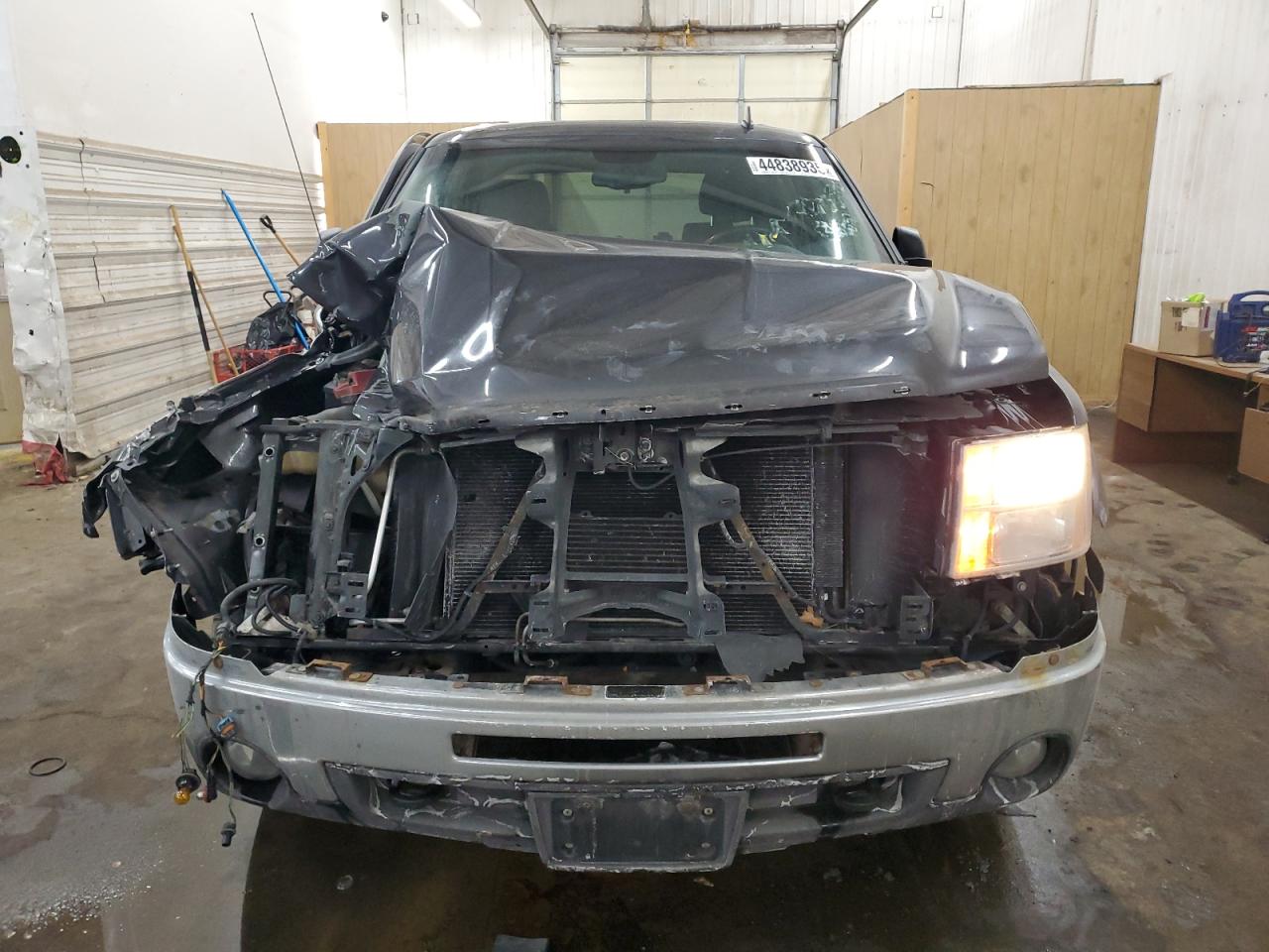 2011 GMC Sierra VIN 3GTP2VE36BG122336 Copart auction photo, front end damage thumbnail 5