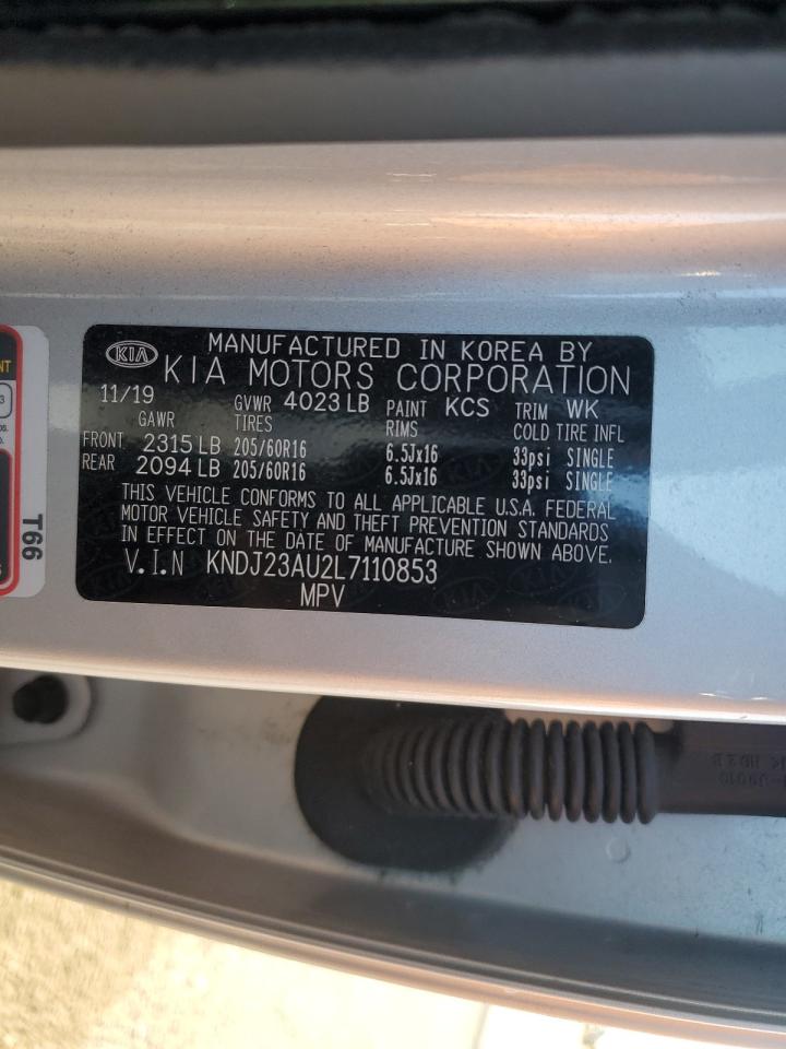 2020 KIA Soul VIN KNDJ23AU2L7110853 Copart auction photo, all over / mechanical damage thumbnail 14