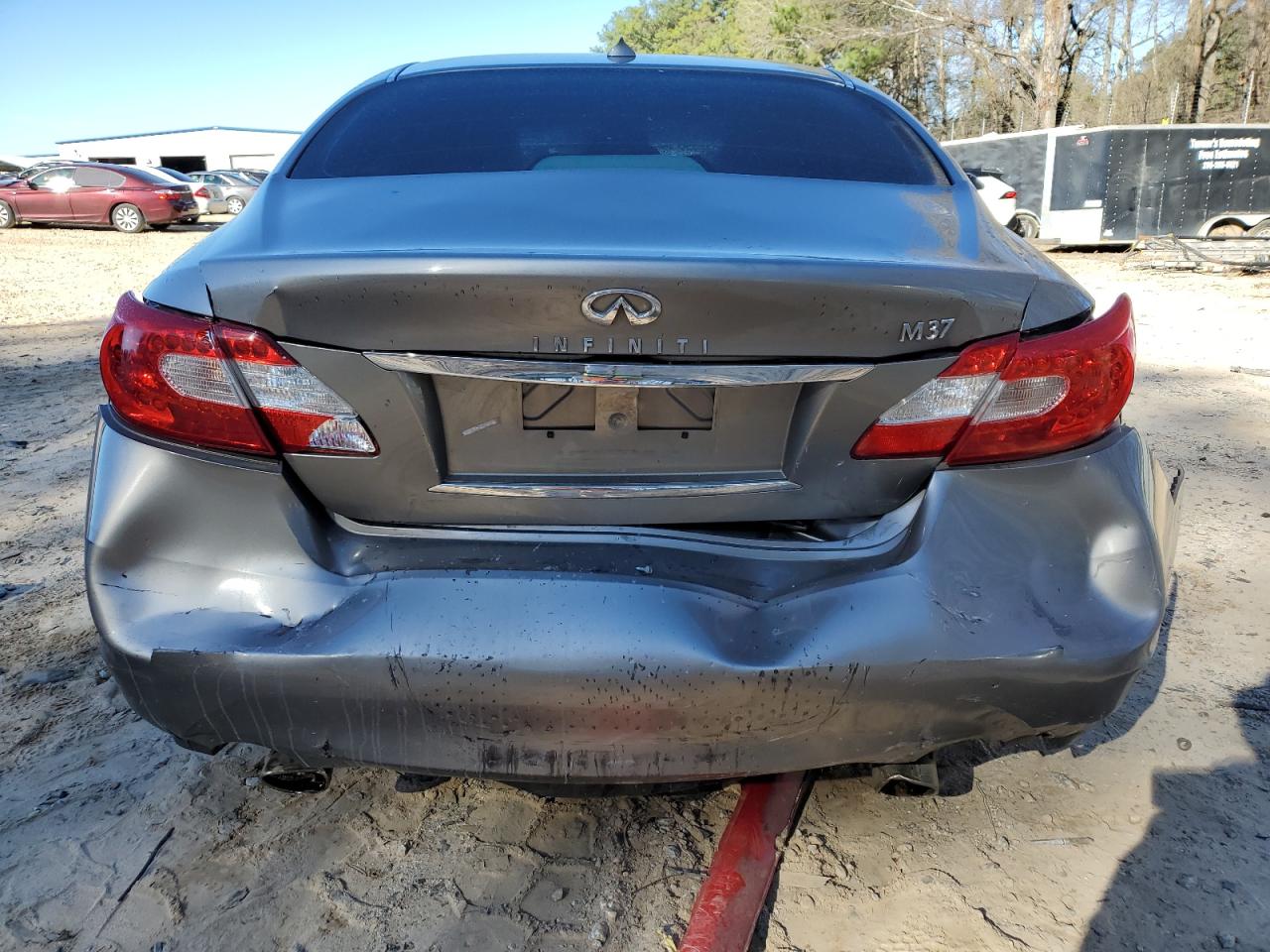 2011 Infiniti M VIN JN1BY1AP6BM323423 Copart auction photo, rear end / front end damage thumbnail 6