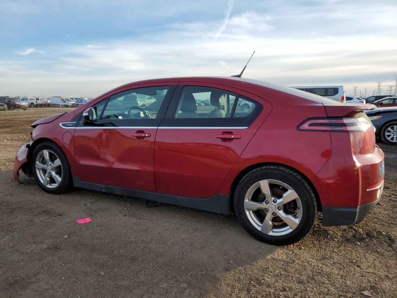 2013 Chevrolet Volt VIN 1G1RB6E44DU102506 Copart auction photo, front end / side damage thumbnail 2