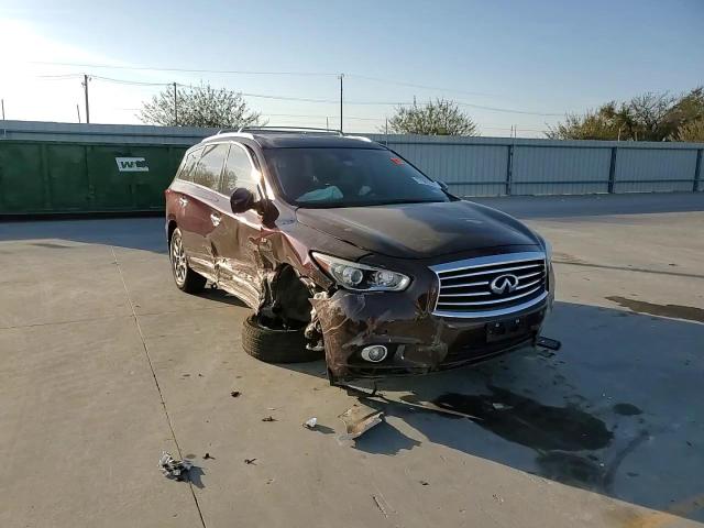 2015 Infiniti QX60 VIN 5N1AL0MN0FC558273 Copart auction photo, front end / side damage thumbnail 10