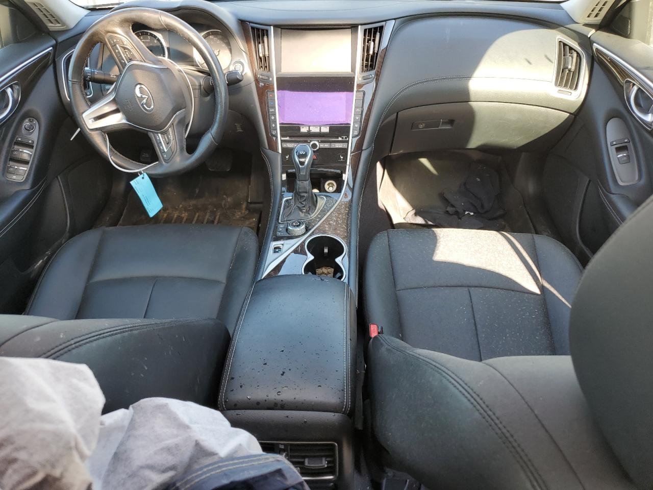 2018 Infiniti Q50 VIN JN1EV7AR2JM435600 Copart auction photo, undercarriage / front end damage thumbnail 8