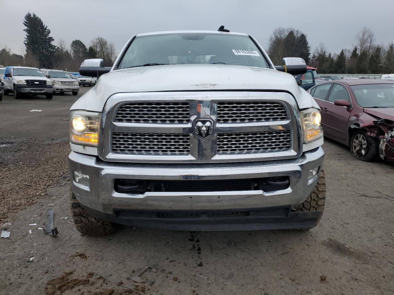 2015 RAM 2500 VIN 3C6UR5NL6FG662720 Copart auction photo, top/roof / rear end damage thumbnail 5