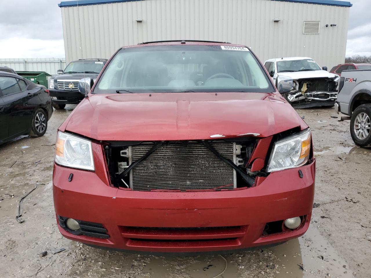 2008 Dodge Caravan VIN 2D8HN54XX8R742949 Copart auction photo, front end damage thumbnail 5
