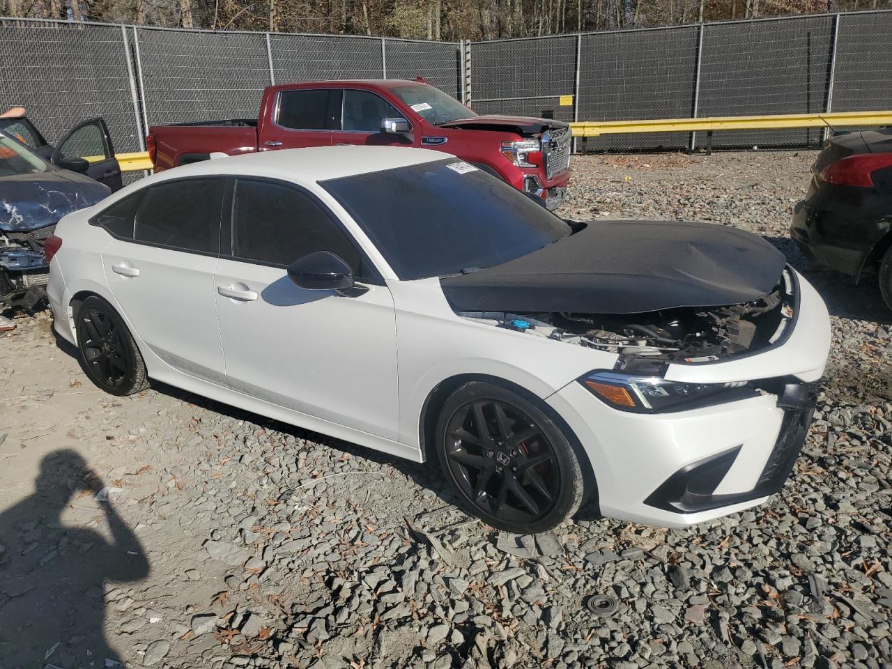 2022 Honda Civic VIN 2HGFE2F5XNH501962 Copart auction photo, front end damage thumbnail 4