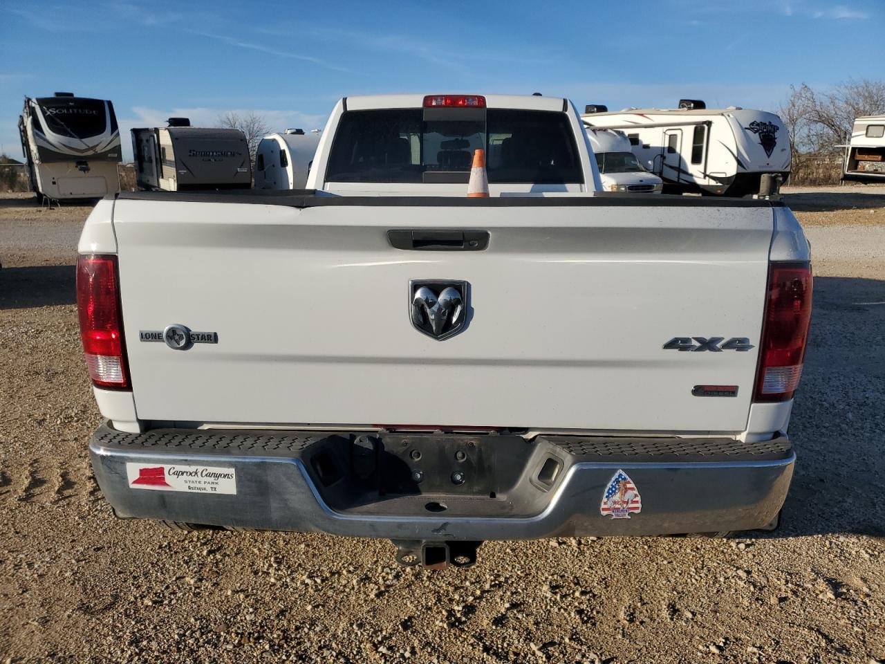 2012 Dodge RAM VIN 3C63DRHL9CG328416 Copart auction photo, side / front end damage thumbnail 6