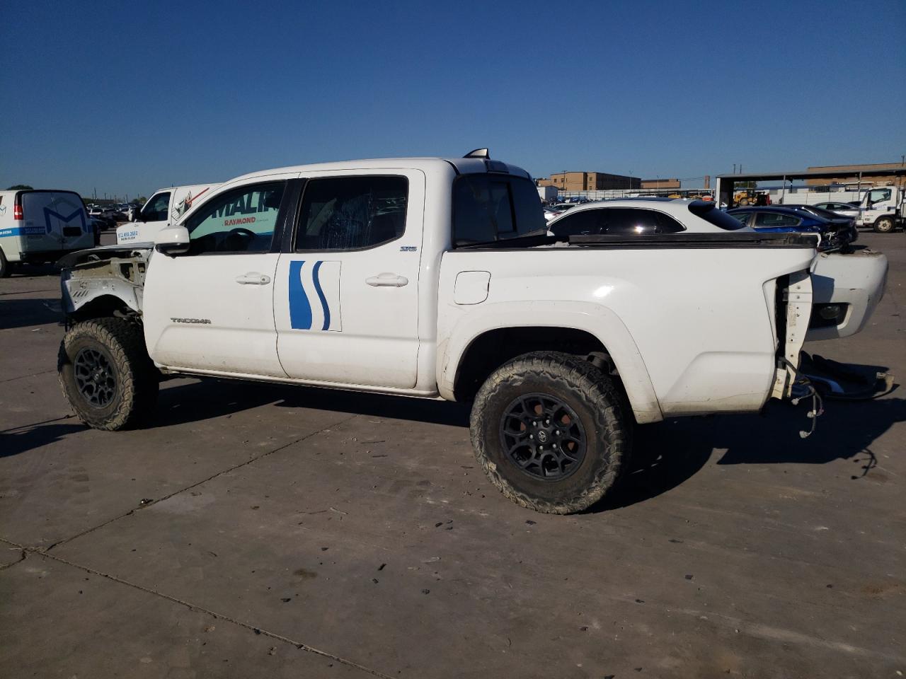 2021 Toyota Tacoma VIN 5TFAZ5CN6MX104357 Copart auction photo, all over damage thumbnail 2
