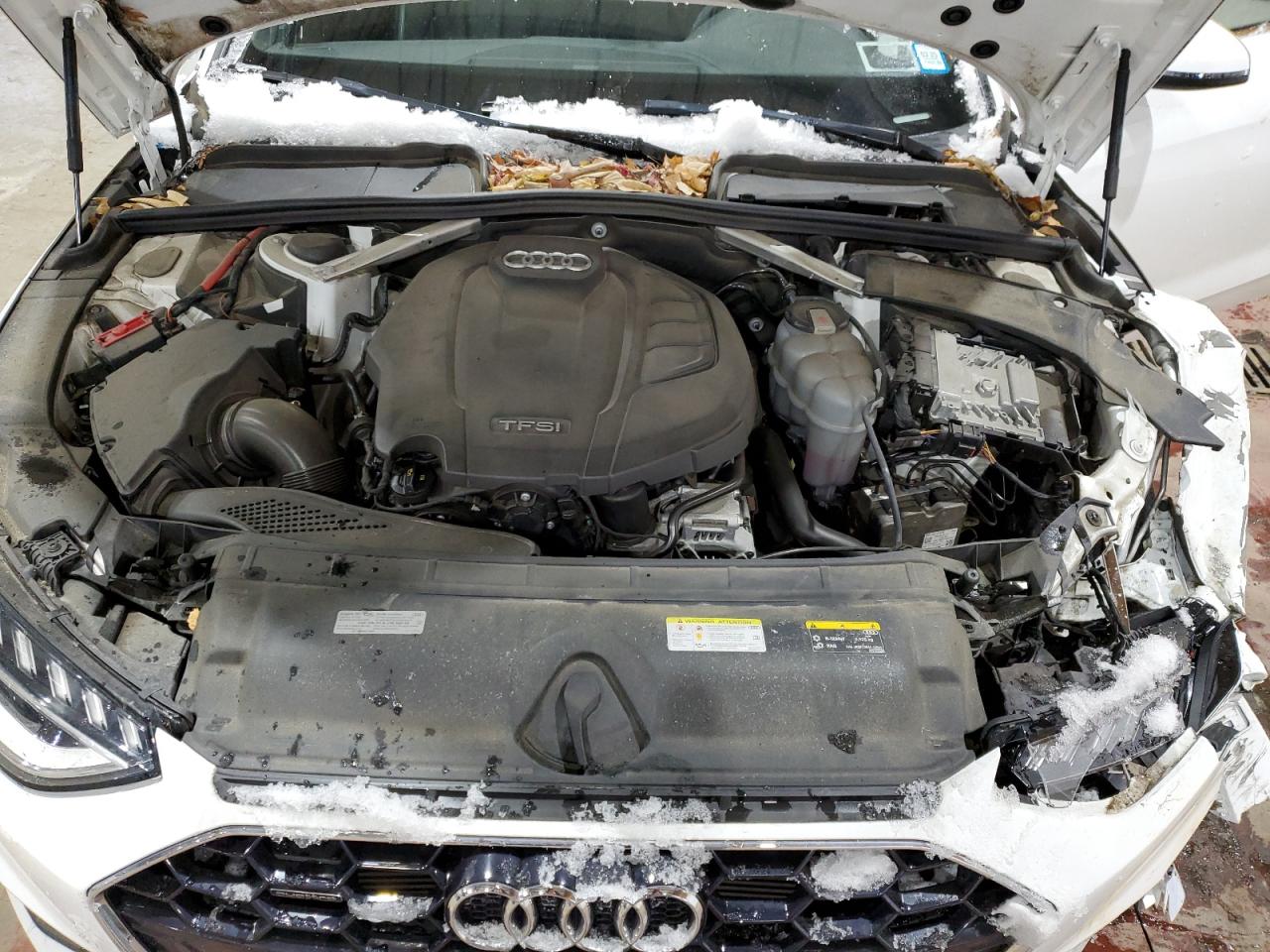2020 Audi A4 VIN WAUENAF45LN005173 Copart auction photo, front end / side damage thumbnail 11
