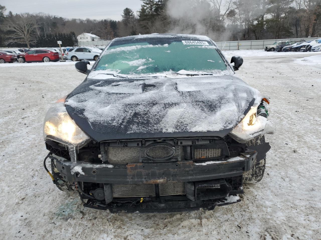 2015 Hyundai Veloster VIN KMHTC6AE4FU226458 Copart auction photo, front end / rear end damage thumbnail 5