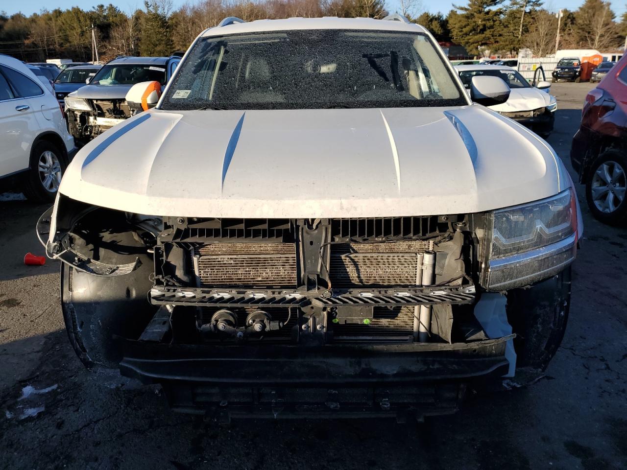 2019 Volkswagen Atlas VIN 1V2UR2CAXKC556856 Copart auction photo, front end / minor dent/scratches damage thumbnail 5