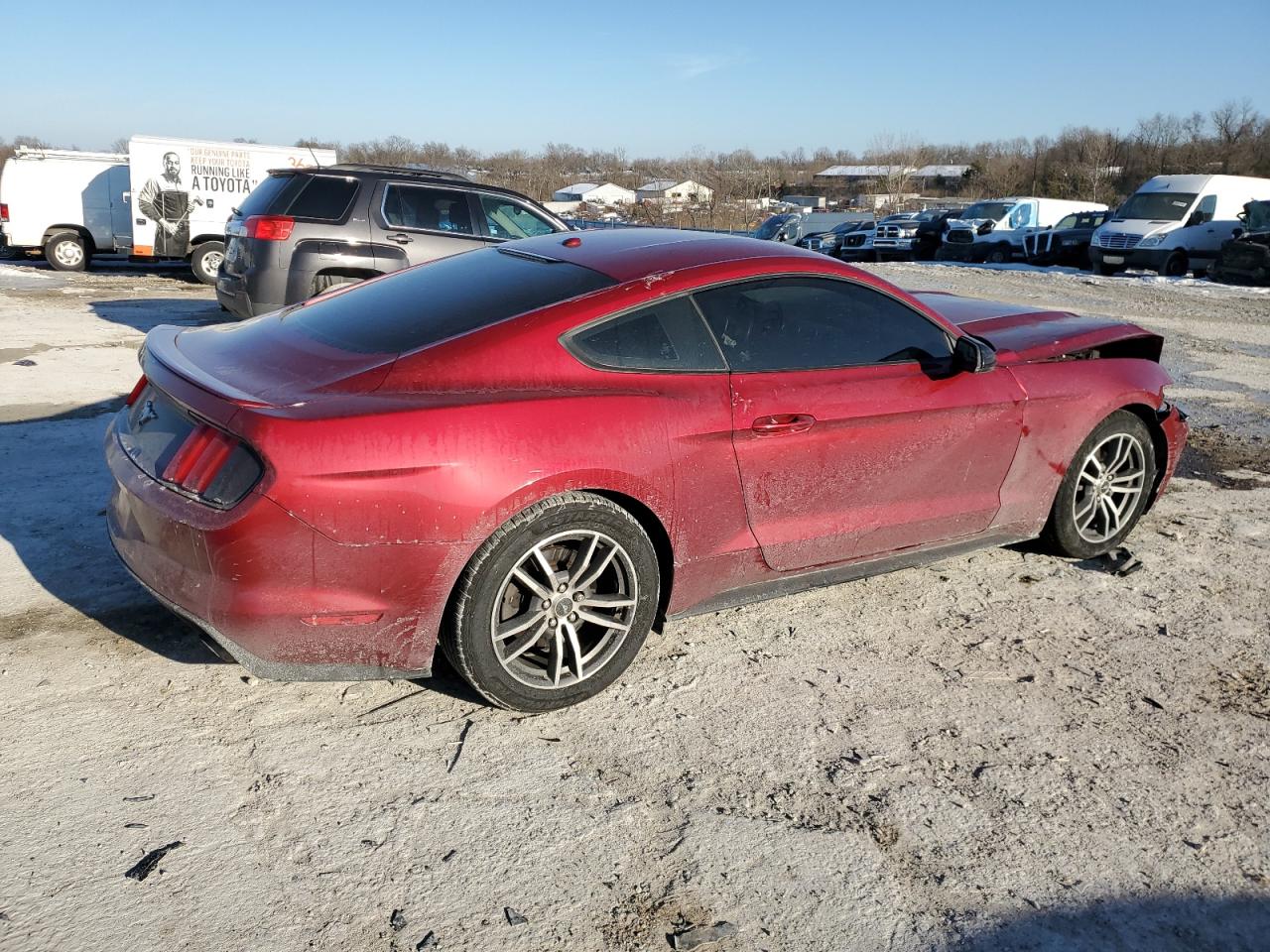 2015 Ford Mustang VIN 1FA6P8TH4F5329355 Copart auction photo, front end damage thumbnail 3